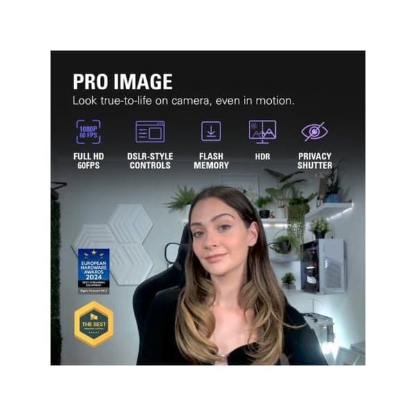 Strömningskamera - ELGATO - Facecam MK.2 - 1080p60 - HDR - Integritetslock