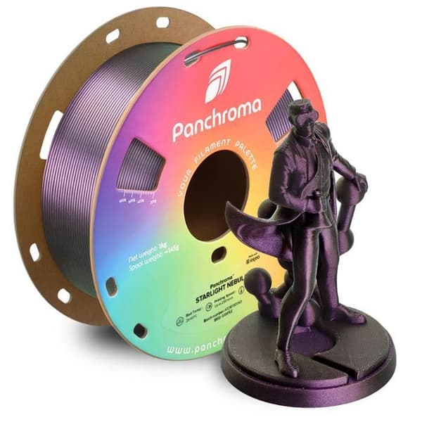 Filament PLA - POLYMAKER - PolyTerra PLA - Starlight Nebula (Multifärgad) - Bioplast - Lätt att använda