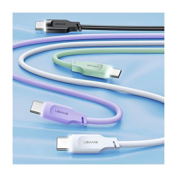 USB-C-kabel USAMS 1,2 m Snabbladdning Grön