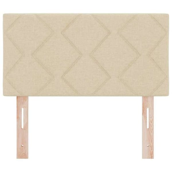 vidaXL Sänggavel Creme 80 cm tyg 42007207