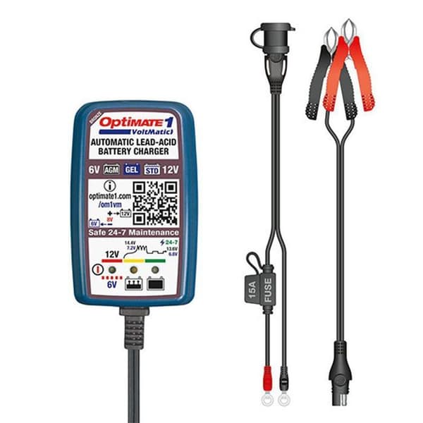 Batteriladdare - TECMATE - Optimate 1 - 6V/12V - 600 mA - Automatisk