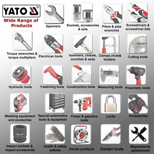 Reseadapter - Yato - YT-04631 - Universell kontakt - Rektangulär - Inomhus