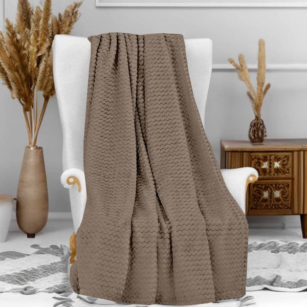 Filt 220x240 cm COCOONING taupe, av Soleil d'ocre