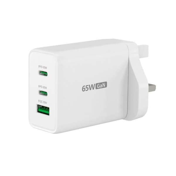 j5create 65W GaN USB-C 3-portars laddare