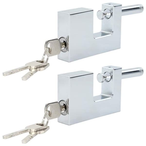 Vidaxl Lås 2 st Silver 7,8 x 2 x 5 cm Järn