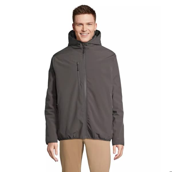 Parka softshell Sol's Falcon vadderad - antracit