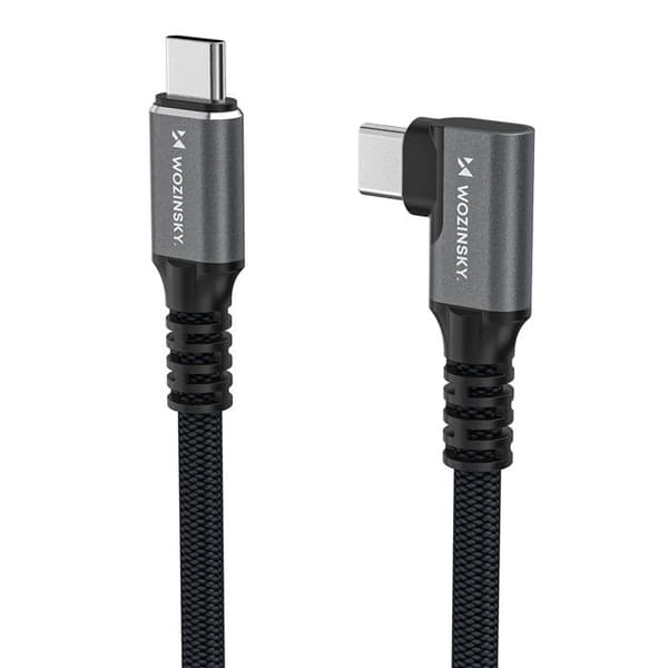 USB-C Thunderbolt 4 240 W böjd kabel 2 m - Svart