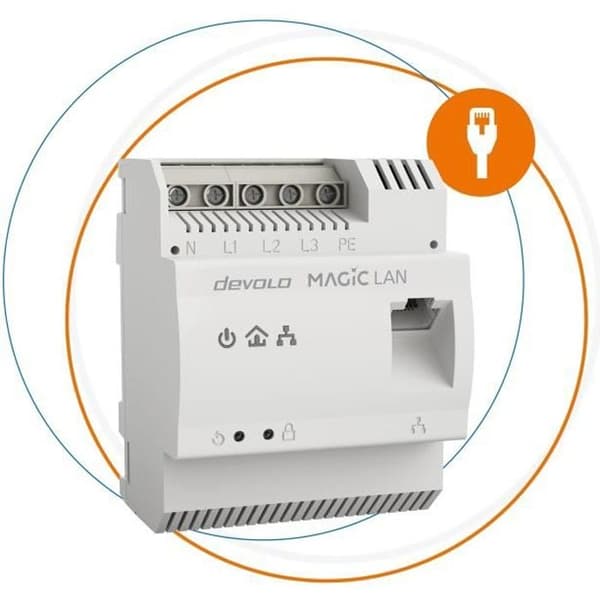 DEVOLO Magic 2 LAN DINrail - PLC-modul på DIN-skena 2400 Mbit/s