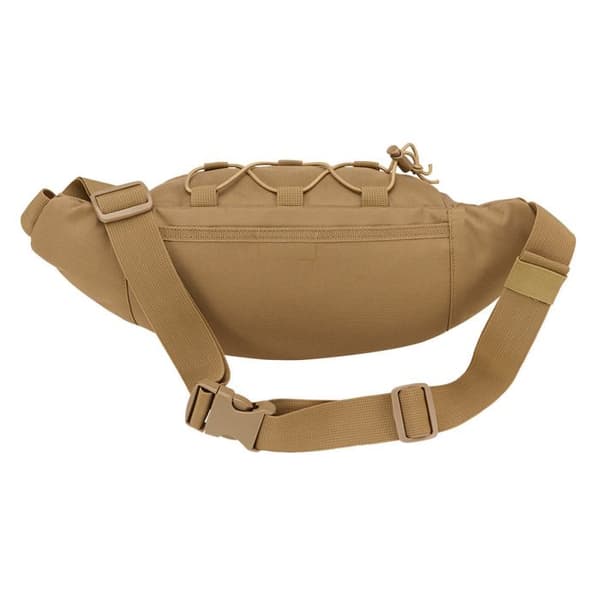 Brandit Molle bananväska - polyester 600D, MOLLE-spännen, justerbart bälte (brun/kamel)