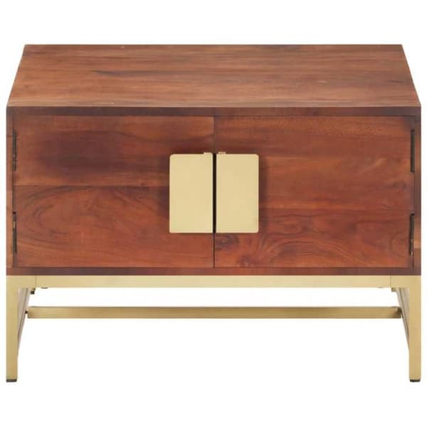 vidaXL Kaffe bord Mörk honung 67x67x45 cm Solid akaciaträ 320376