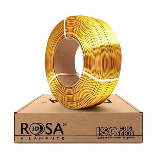 Rosa3D Filament PLA Silk Guld 1,75 mm 1 kg Påfyllning