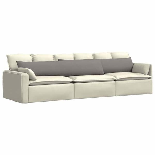 Coussin Vidaxl Soffkuddar 2 st Taupe 200 x 40 cm tyg