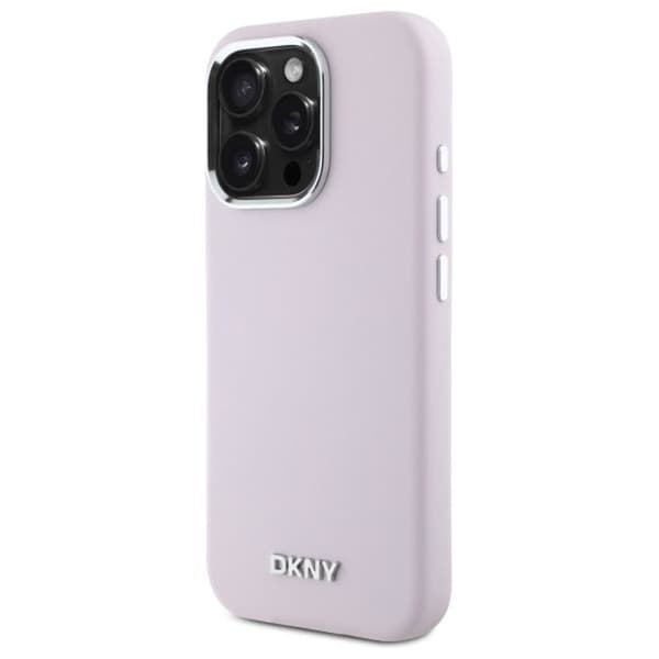 Mobilskal - DKNY - iPhone 16 Pro - Rosa - Flytande silikon - Rep-skydd