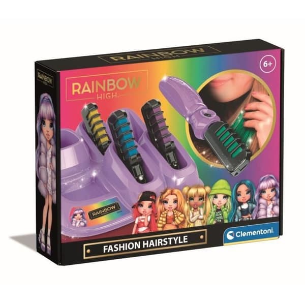 Clementoni - Hair chalk Rainbow High - 18709