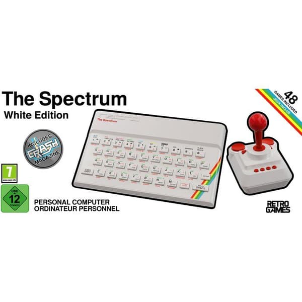 Retro-konsol - THE SPECTRUM - Vit utgåva - Vit
