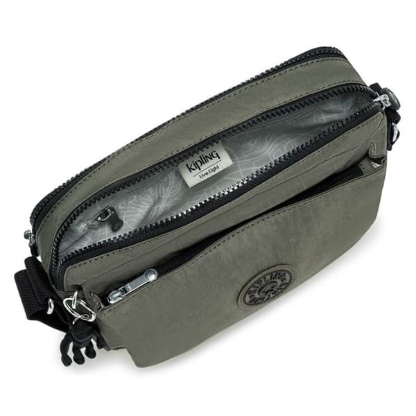 Kipling Axelväska Grön för Kvinna och Man - Basic Abanu Crossbody M Green Moss 122194