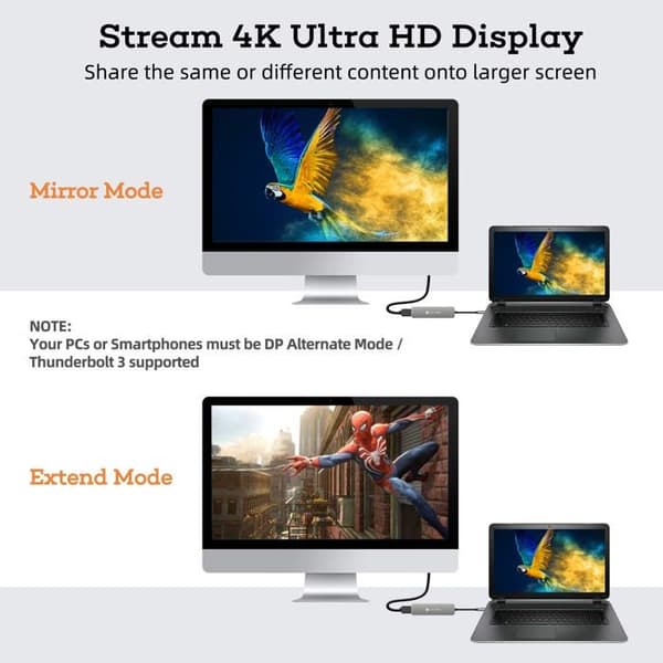 USB-C Hub - NOVOO - 4K HDMI - 3 x USB 3.0 - SD/Micro SD-läsare - Plug and Play