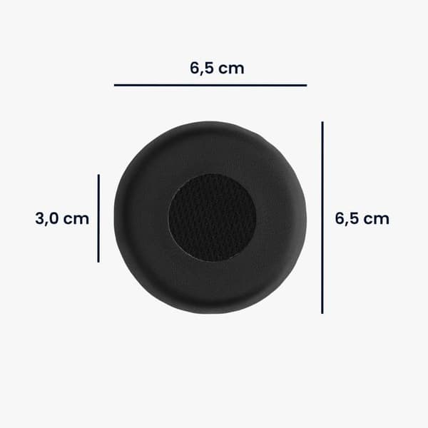 Kwmobile - Reservöronproppar för Jabra Evolve 75, svart