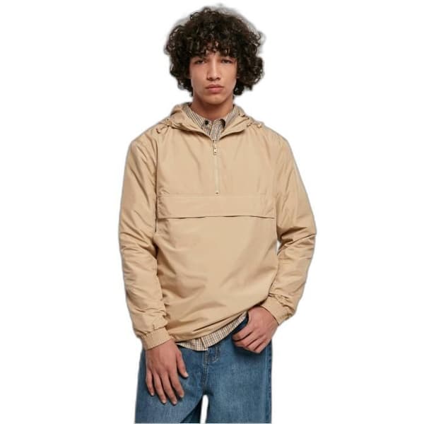 Urban Classics Basic vattentät jacka - beige - XL