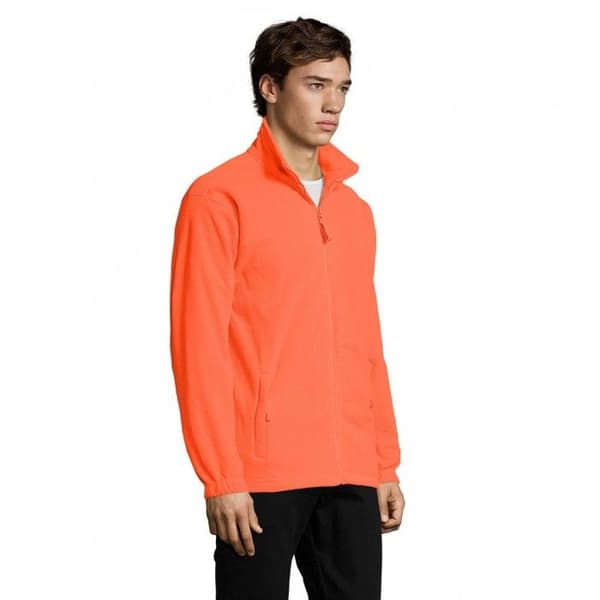 Vit zip-up mikrofleecejacka - Sol's
