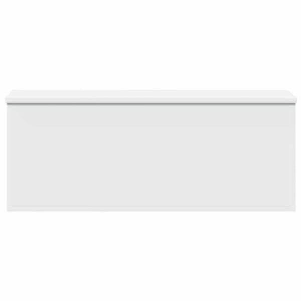 Förvaringslåda vit 90x35x35 cm träfiberboard