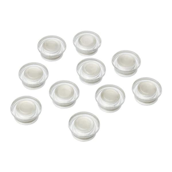 Glasmagneter - NOBO - 32 mm - 10 st - Kraftfull magnetisk kraft - Transparent elegans