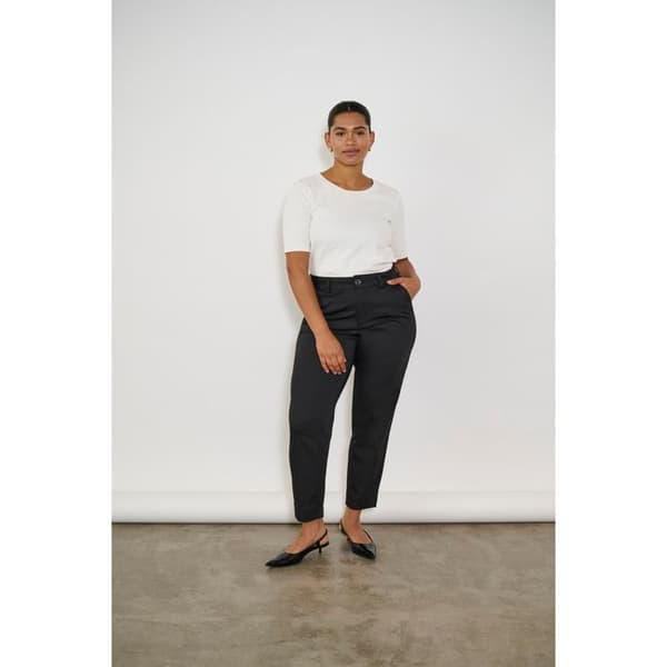 Kvinna 7/8 chinos KAFFE Curve Leana
