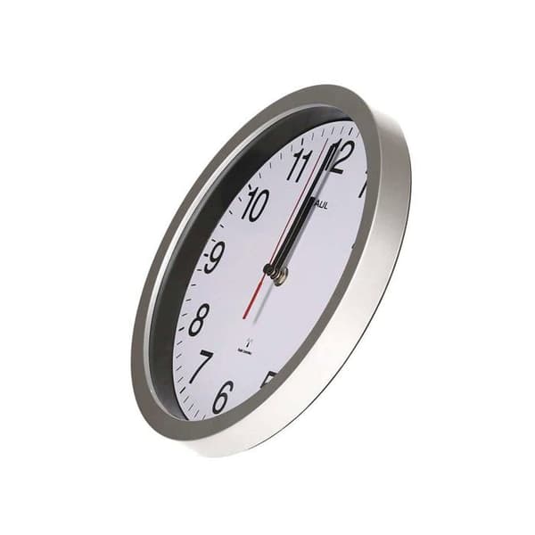 MAULrun Quartz väggklocka 25 cm silvervit