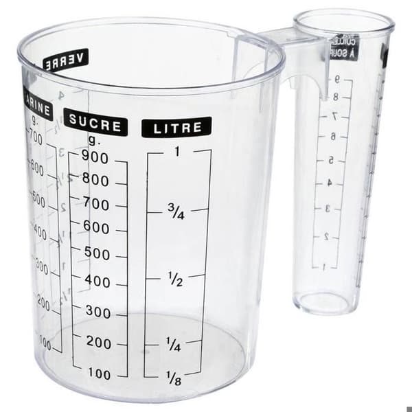 Måttglas dubbel 1L - 5 five simply smart