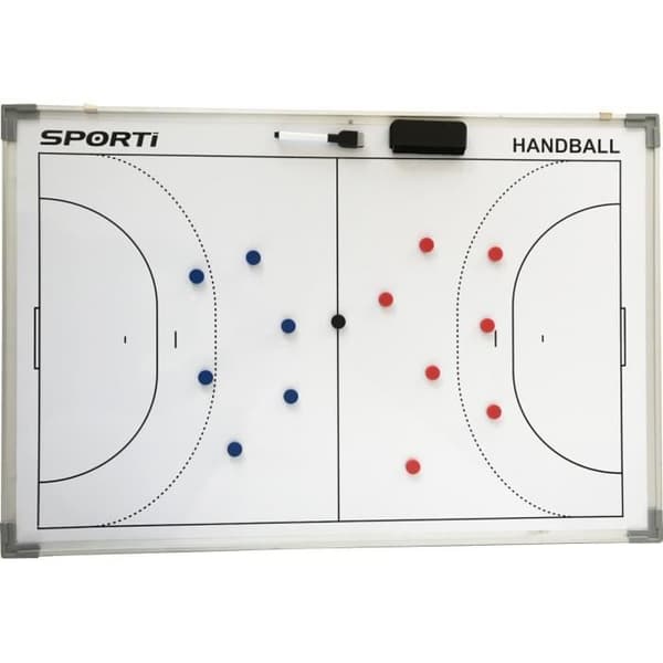 Handboll liten dubbelsidig bräda 30x45cm - vit - TU