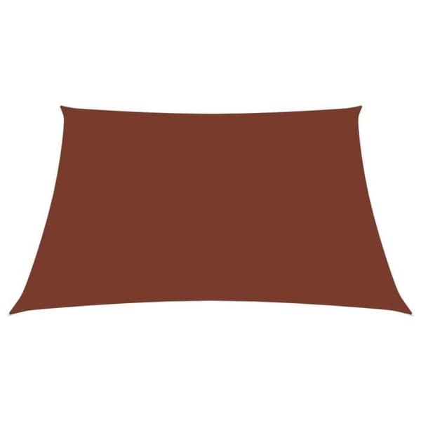 vidaXL Parasol Sail Oxford Tyg Rektangulär 2,5x3 m Terrakotta