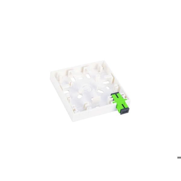 Vägguttag FTTH 2C (2xSC simplex / 2xLC duplex) utan adaptrar ALANTEC
