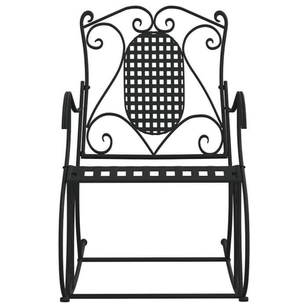 vidaXL Gungstol 84 cm Svart Stål 318830