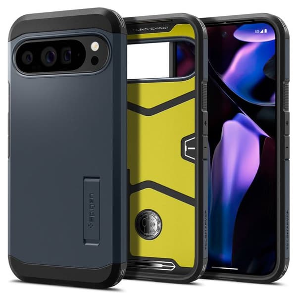 Spigen Tough Armor-fodral för Google Pixel 9 Pro XL - Metal Slate