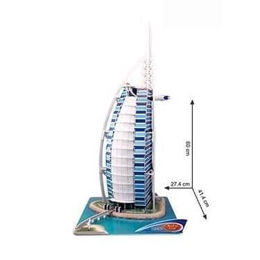3D-pussel - Dubai, Burj Al Arab (svårighet: 7/8)