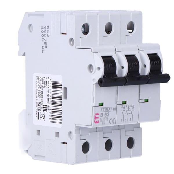 Distributör ETIMAT 10 3p B63 6kA