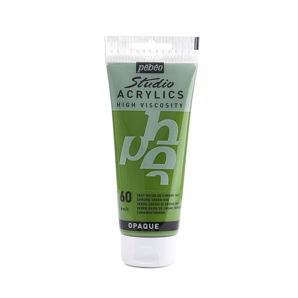 Akrylfärg - Pébéo - Studio - Chrome Oxide Green - 100 ml - Satin