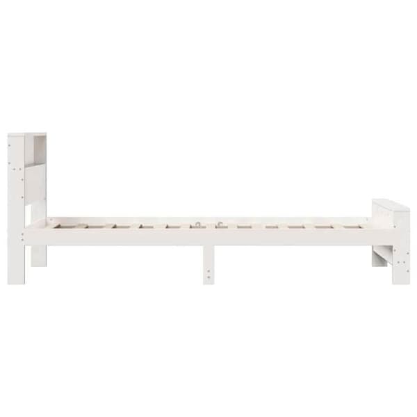 vidaXL Sängram Vit 100 x 200 cm Ingenjörsträ 877231