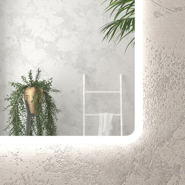 Badrumsspegel med LED-belysning - 40x60cm - GO LED