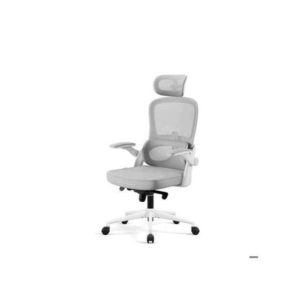 DIABLO Ergonomisk svängbar kontorsstol V-Light Vit-grå
