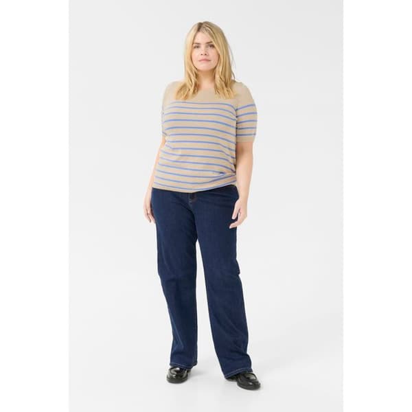 T-shirt randig dam KAFFE Curve Lizzy