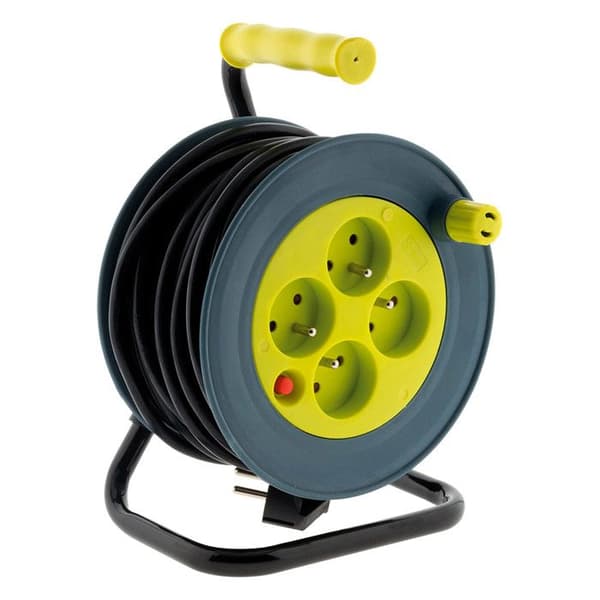Hushållsrulle 4x2P+T - 15m 3G1mm² - Gul - Zenitech