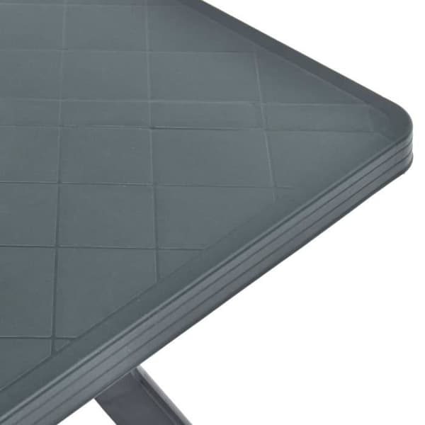 vidaXL Bistrobord Antracit 70x70x72 cm Plast