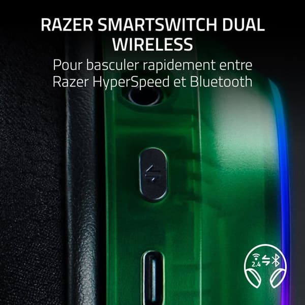 Trådlöst Spelheadset - Razer - Barracuda X - Phantom Green - 40 mm element - 70h batteritid