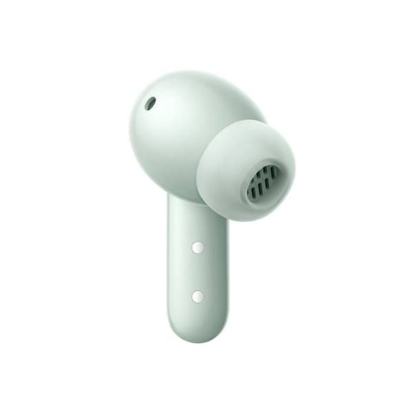 Inget CMF Buds 2 Bluetooth-hörlurar med avancerad brusreducering grön ljus.
