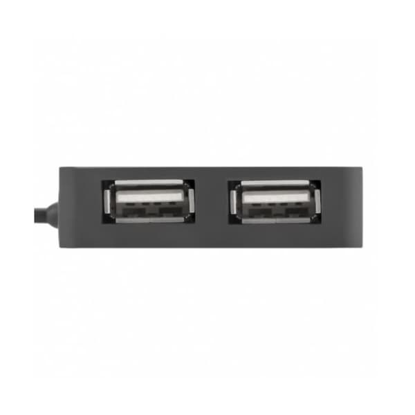 USB-hub - VULTECH - HU-04USB2 - 2 portar - 480 Mbit/s - Plug and Play - Svart