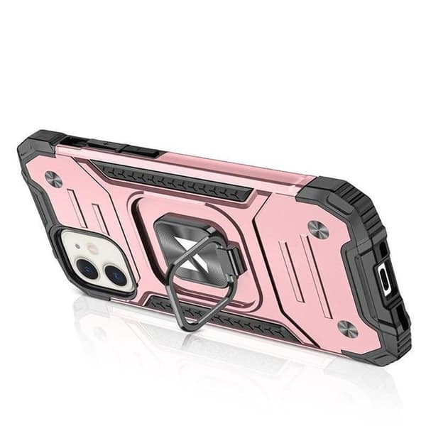 iPhone 14-fodral förstärkt med guldmagnetring
