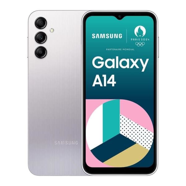 Samsung Galaxy A14 4G Smartphone 64 Go Silver