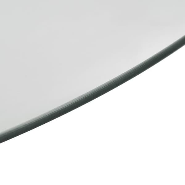 vidaXL Roterande serveringsfat Transparent 60 cm härdat glas