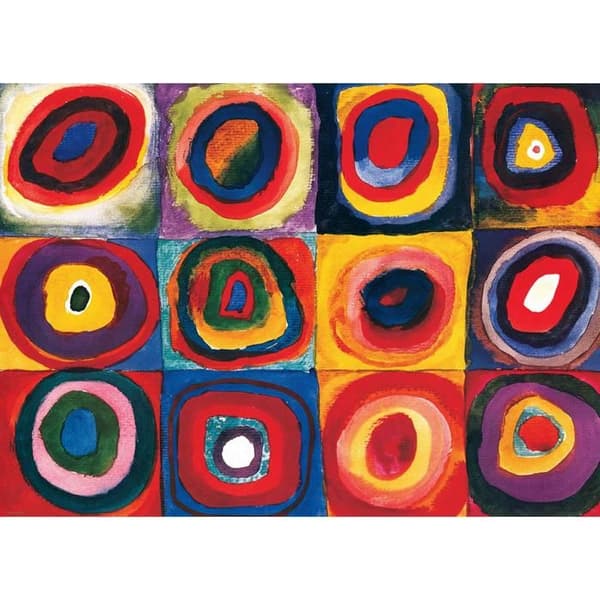 Pussel 300 bitar XL : 3D Lentikulär : Färgstudier, Wassily Kandinsky